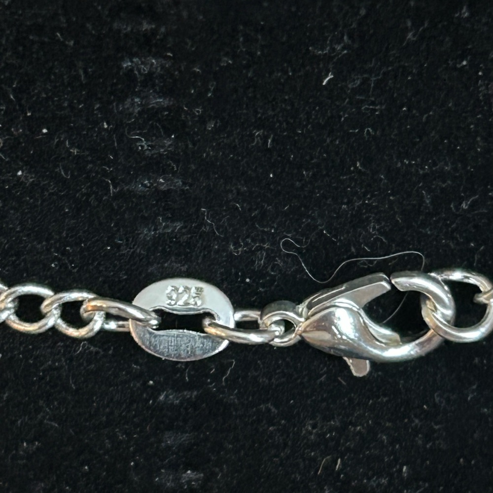 Sterling Silver Gingerbread Man Necklace - Picture 4 of 4